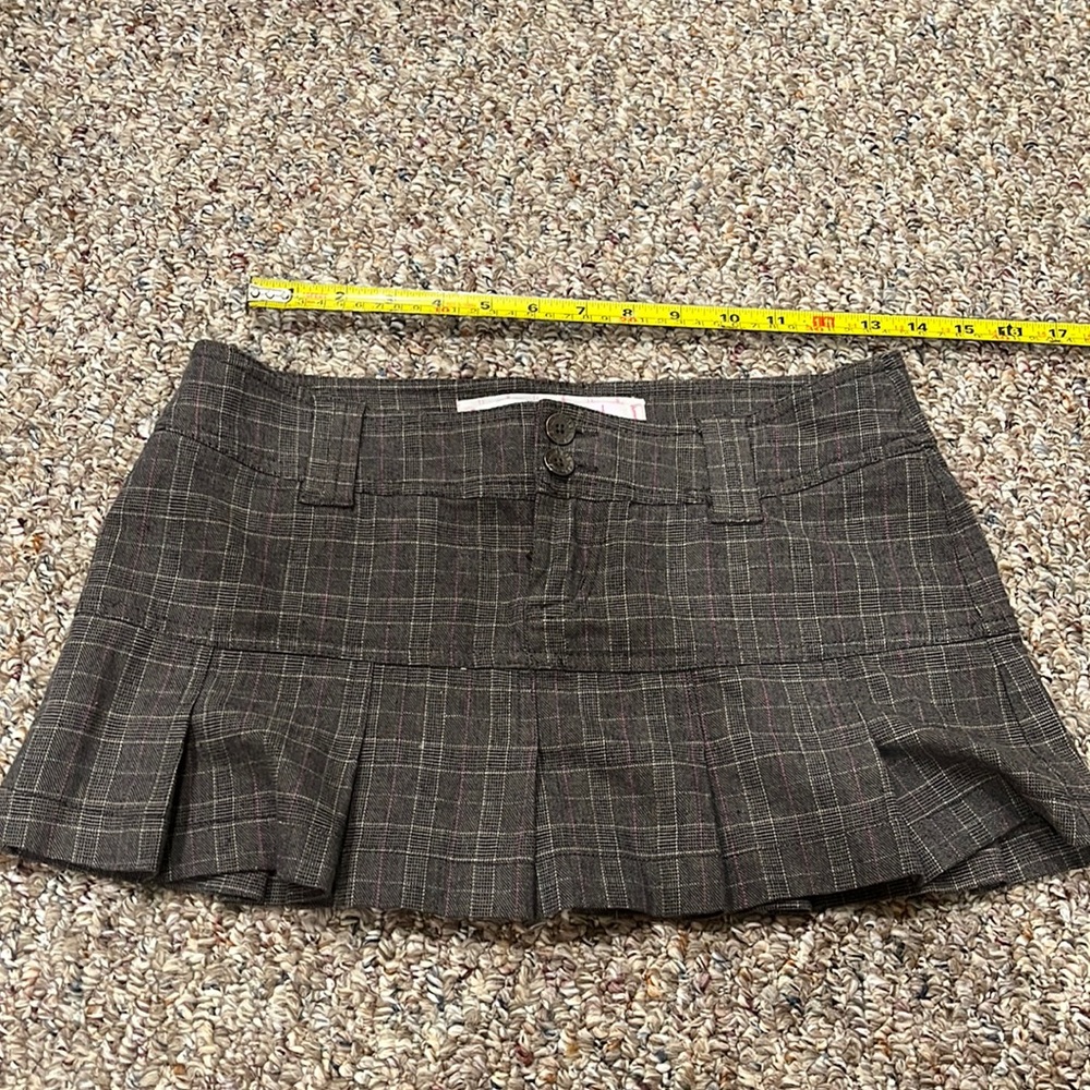 2000s garage mini pleated skirt